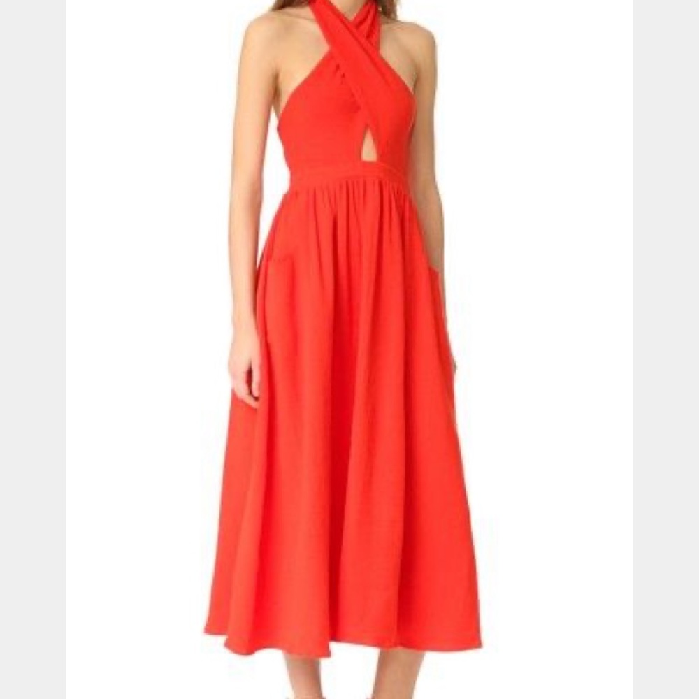 Mara Hoffman knot front cotton dress xs